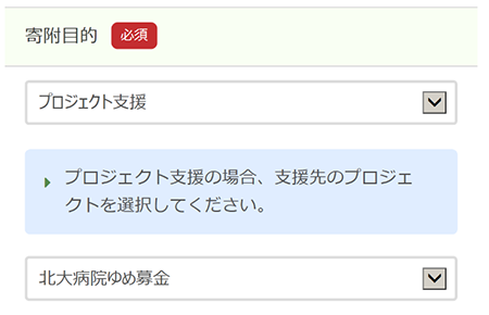寄附申込フォームイメージ画像